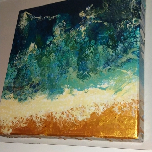 Other - beachy at the beach painting